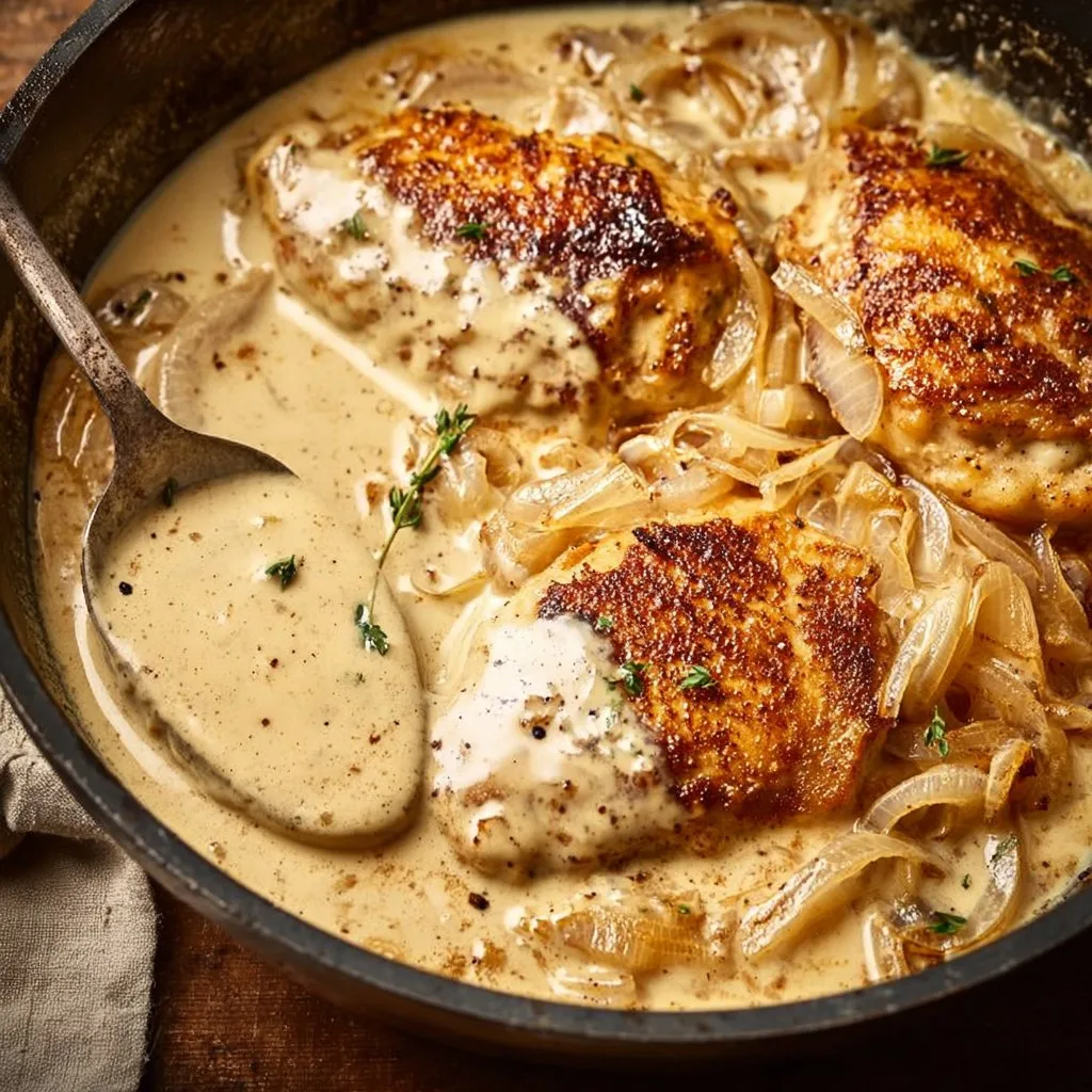 Creamy Caramelized Onion Chicken
