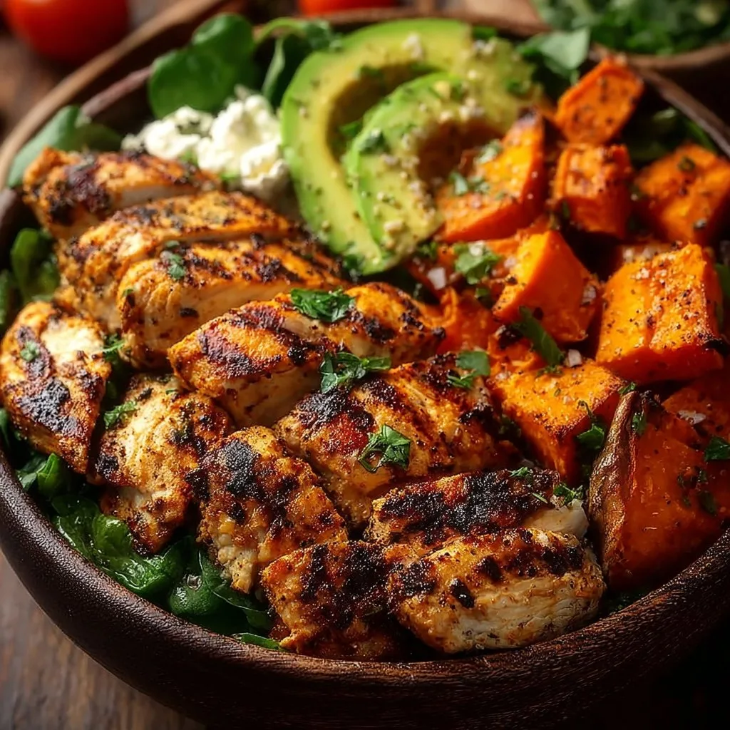 Grilled Chicken & Sweet Potato Bowl