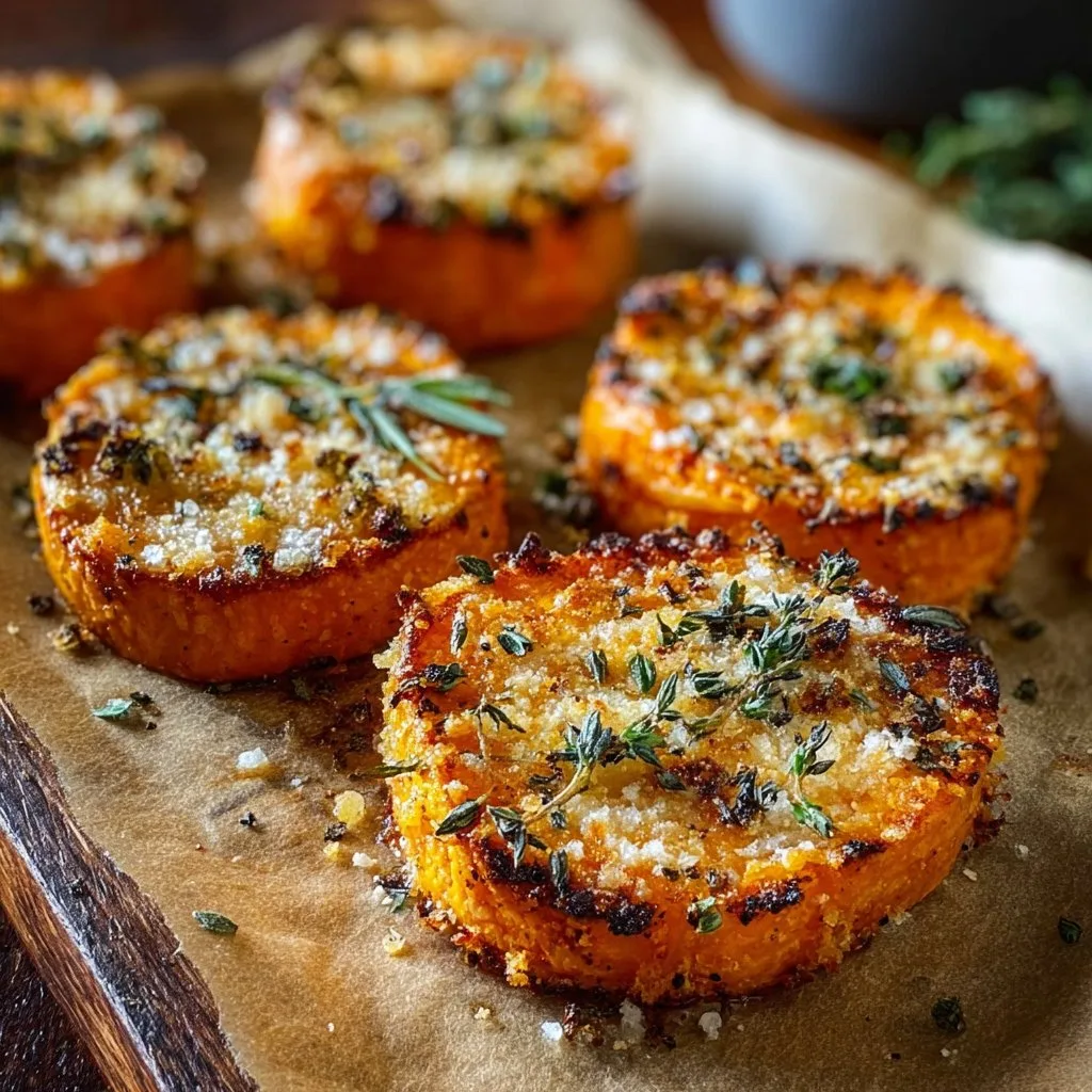 Parmesan Herb Sweet Potato Medallions Recipe
