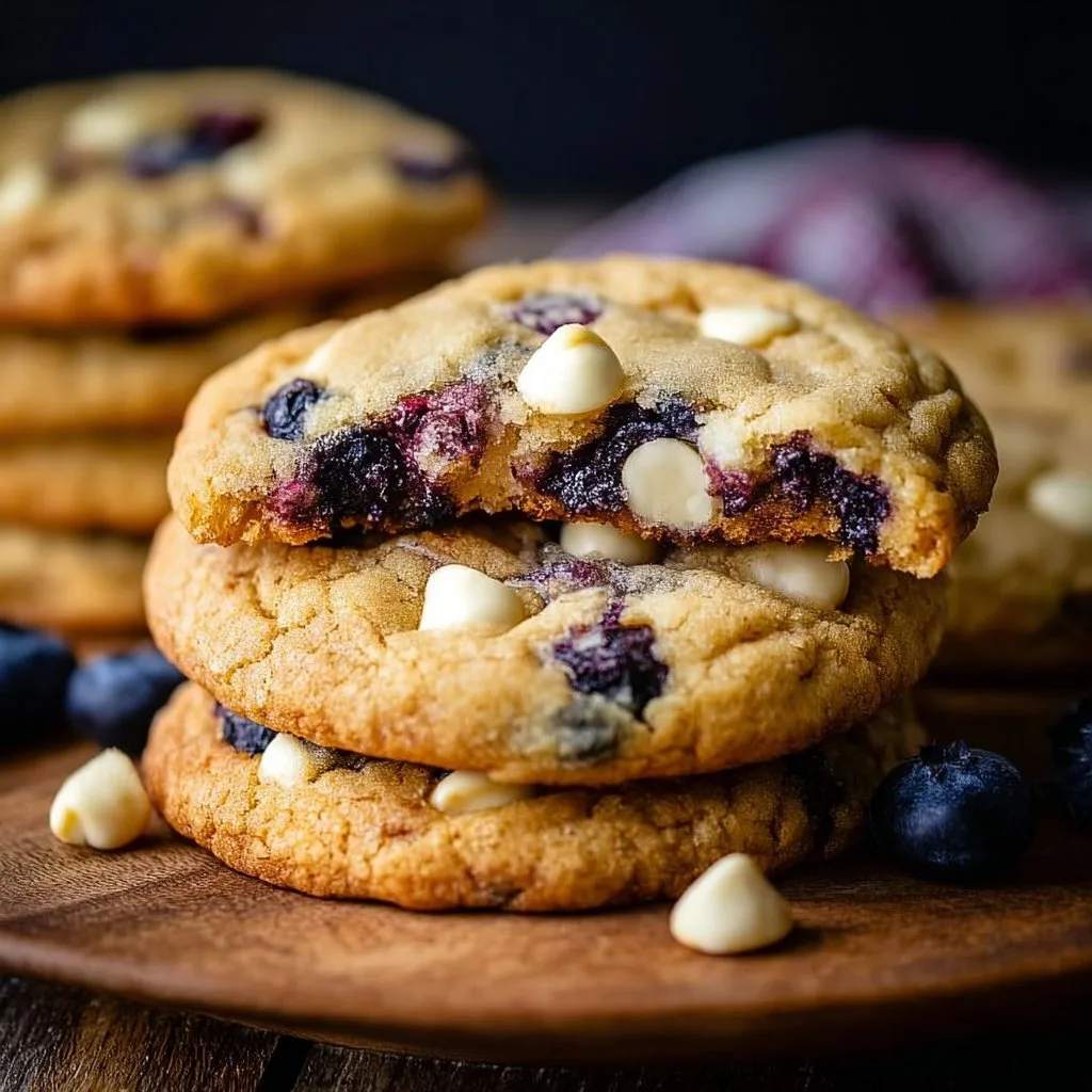 Blueberry White Chocolate Chip Cookies – The Best Soft & Chewy Recipe (2025)