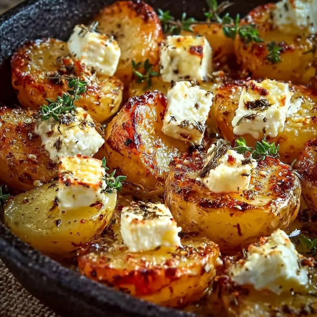 Healthy Baked Feta Potatoes: Easy Potatoes