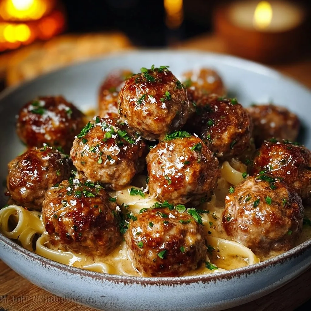 Easy Garlic Butter Meatballs