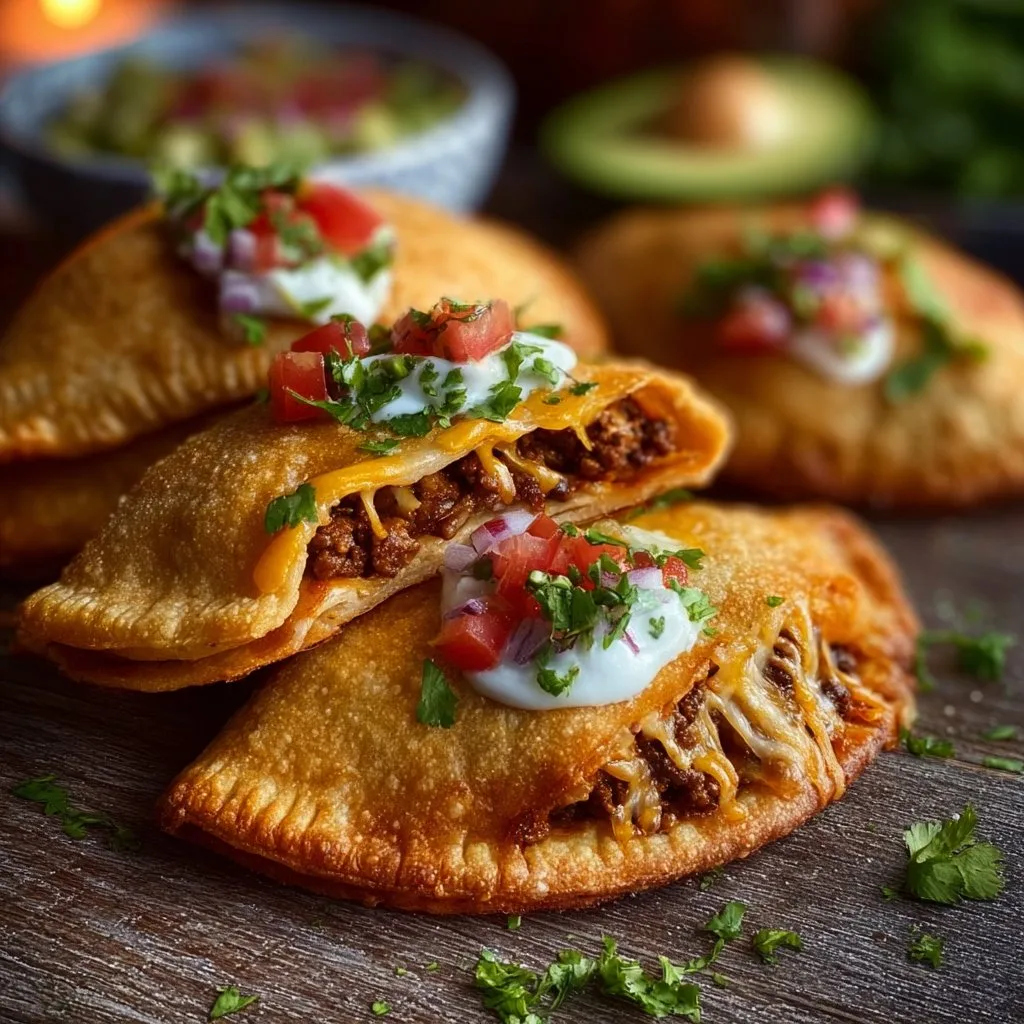 Spicy Crispy Mexican Taco Pockets