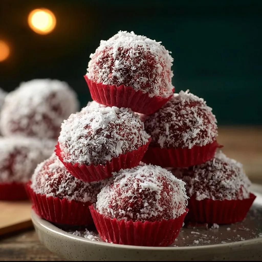 Red Velvet Snowballs