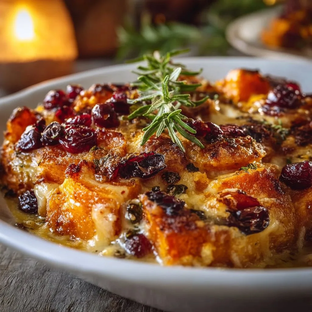 Sweet Potato & Cranberry Gratin