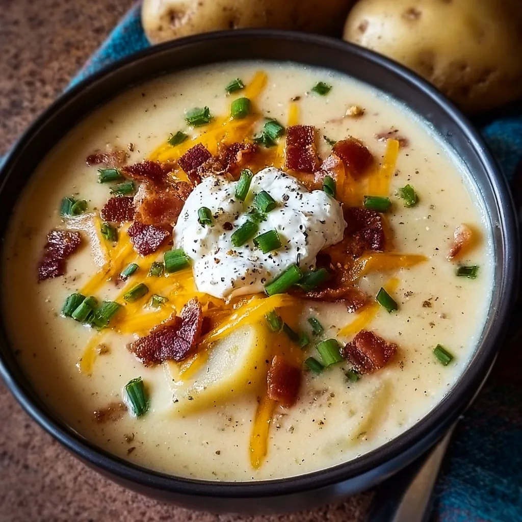 Discover the Creamy Delight of Loaded Baked Potato Soup!
