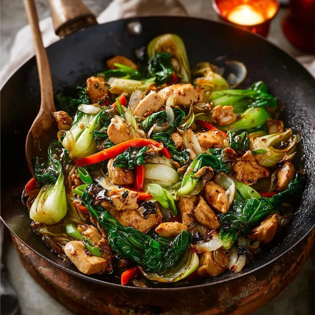 Chicken and Bok Choy Stir Fry