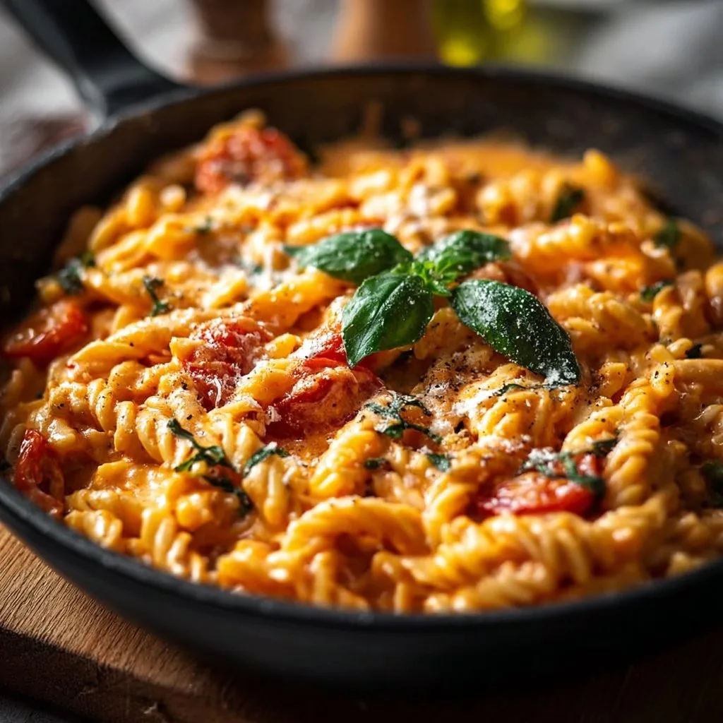 One Pan Creamy Tomato Pasta