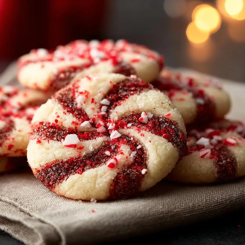 Peppermint Swirl Cookies