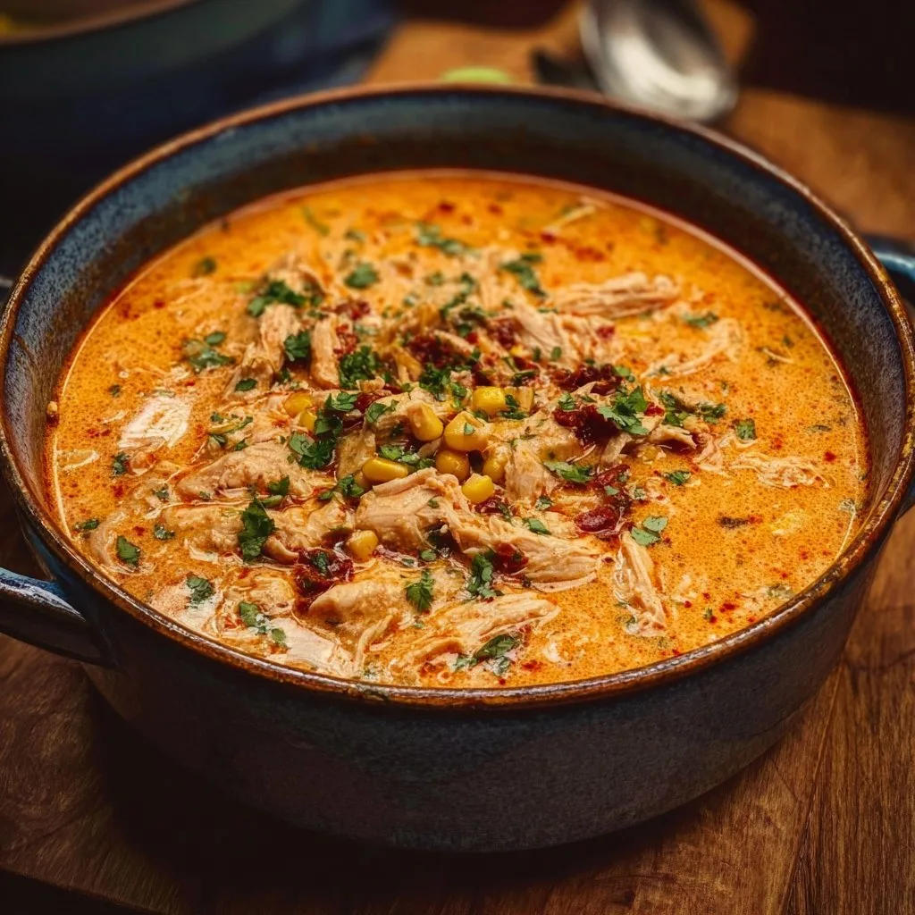 SO GOOD! Creamy Chipotle Chicken Soup!