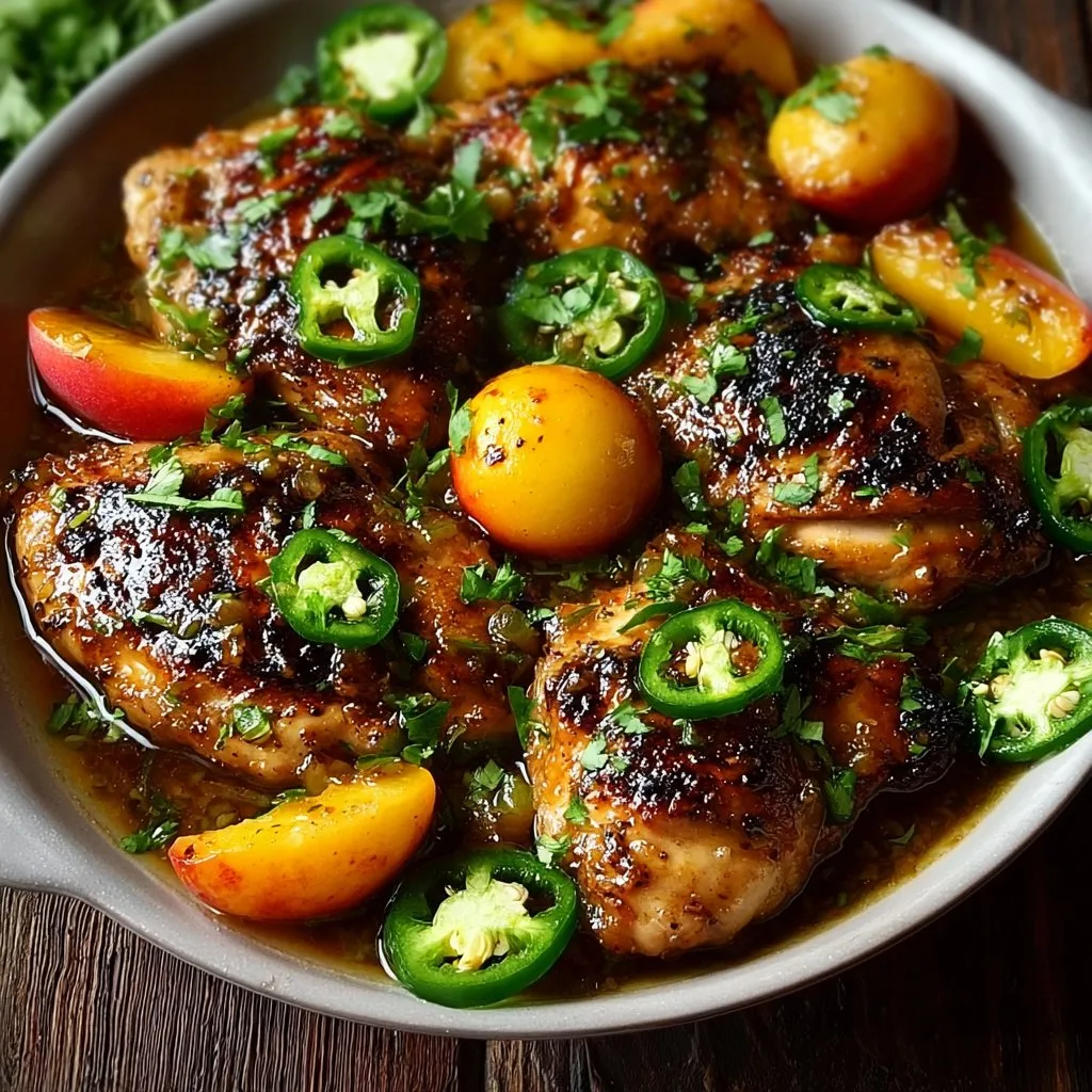 Jalapeño Peach Chicken