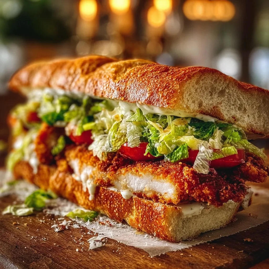 Crunchy Chicken Caesar Sandwich