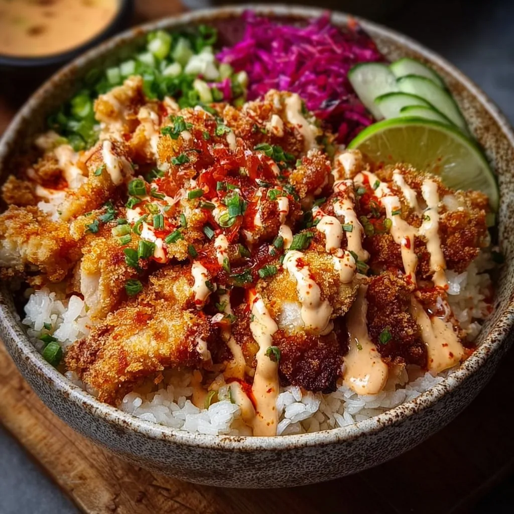 Crispy Bang Bang Chicken Bowl