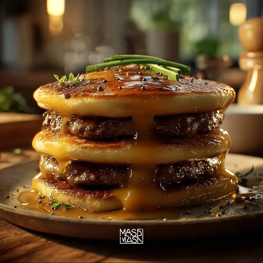 Smash Burger Pancakes Fusion