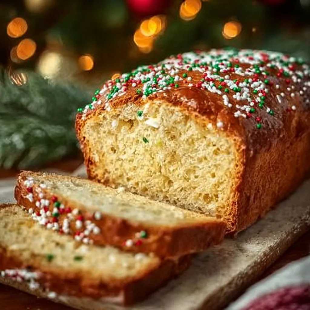Bake Joyful Christmas Sprinkle Buttermilk Bread for the Holidays!