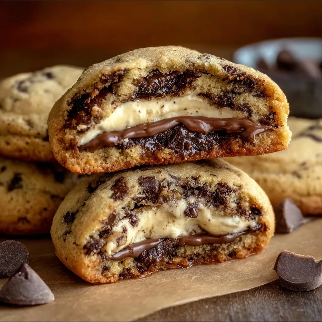 Cheesecake Stuffed Chocolate Chip Cookies: Indulgence Awaits