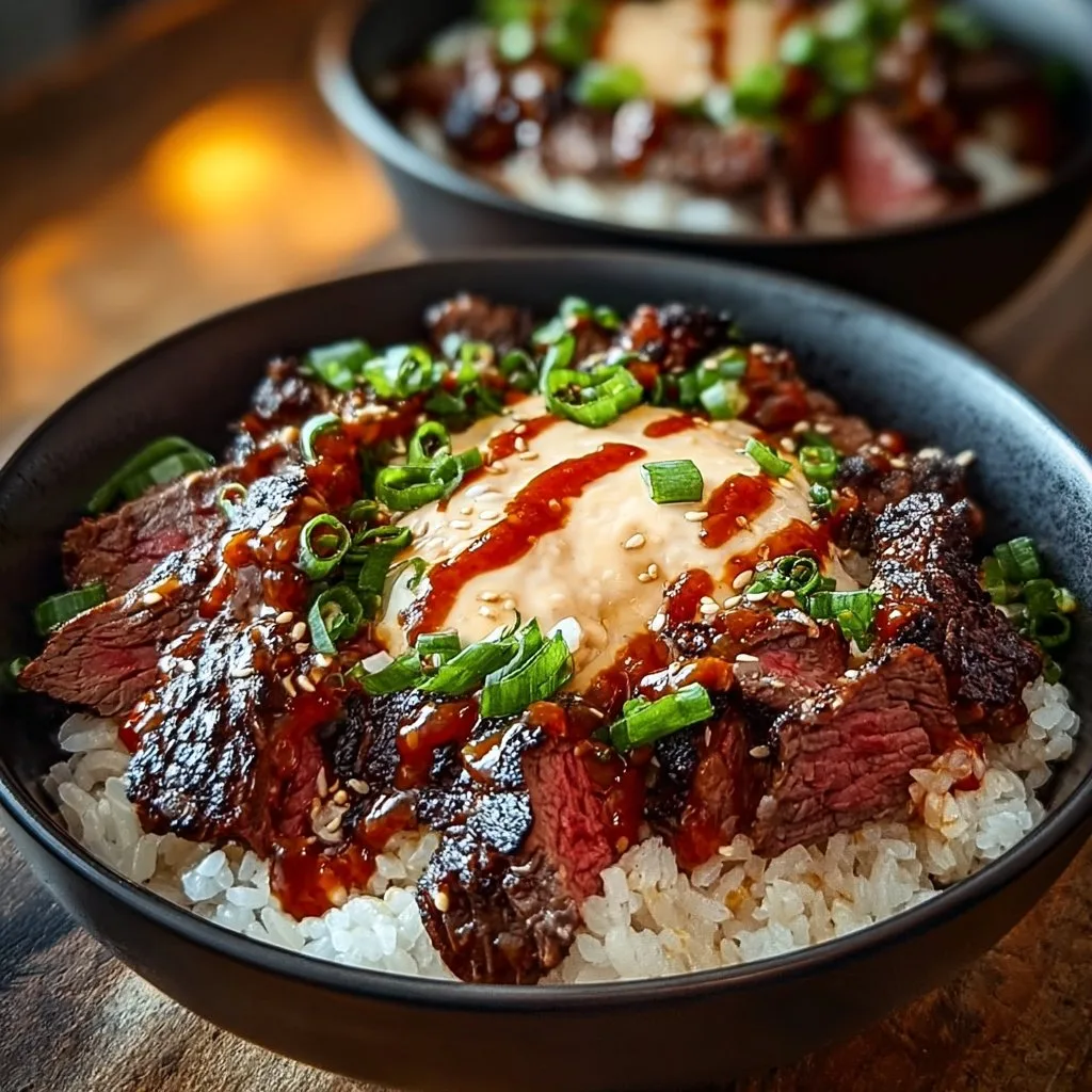 Korean BBQ Steak Rice Bowls