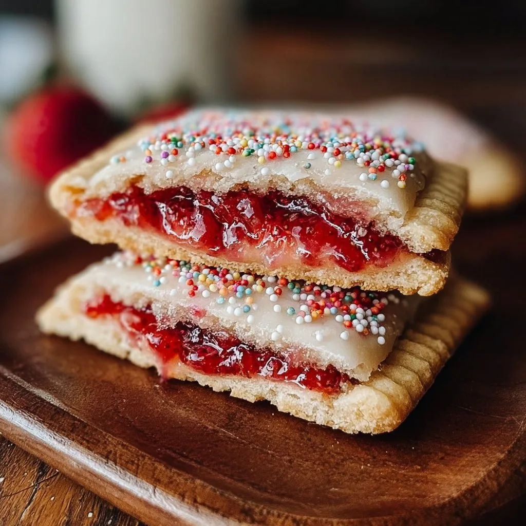 Strawberry Pop Tart Sugar Cookies