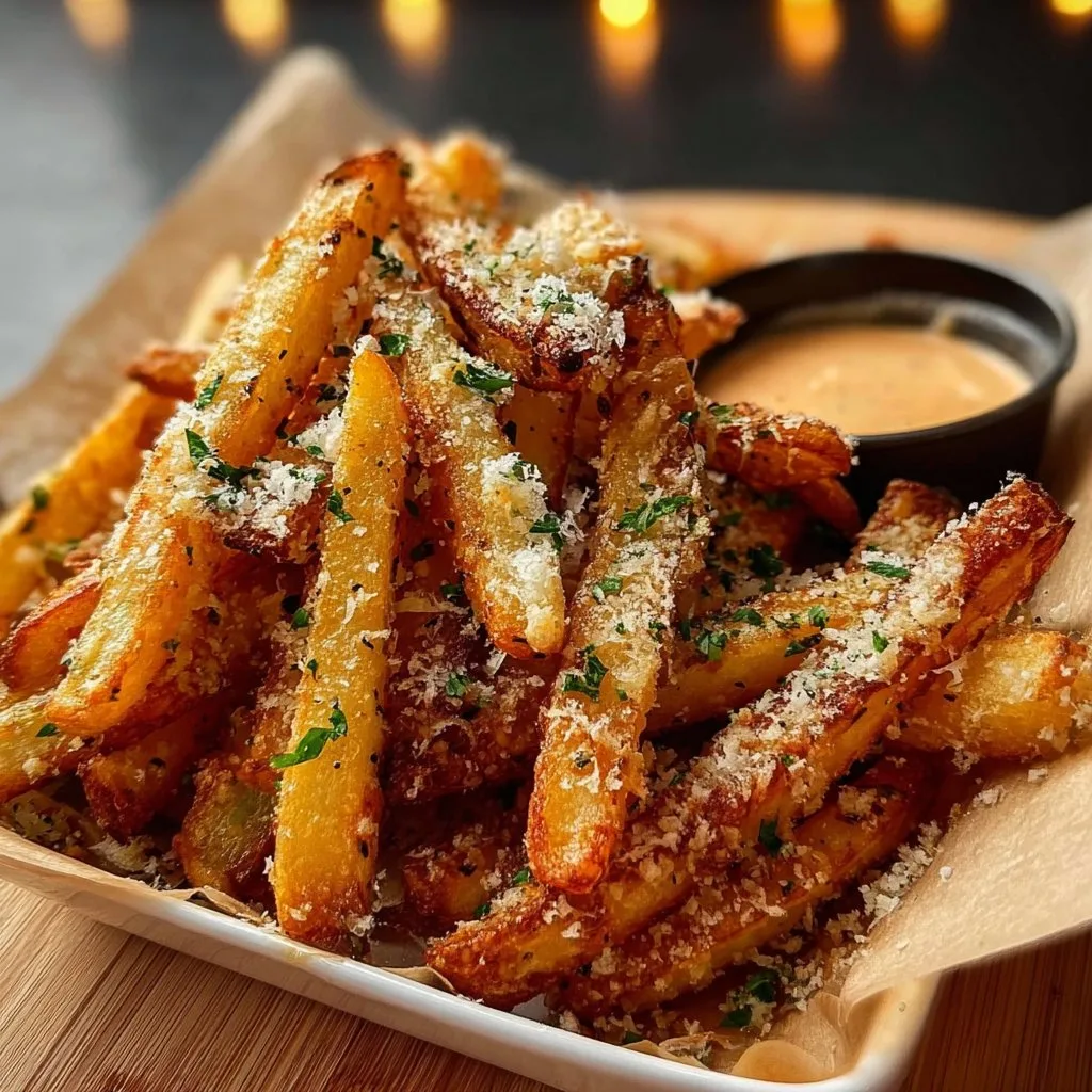 Crispy Garlic Parmesan Fries