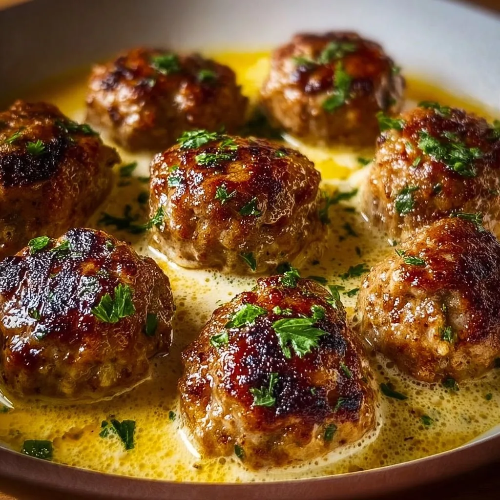 The Softest and Juiciest Greek Meatballs in Lemon Sauce
