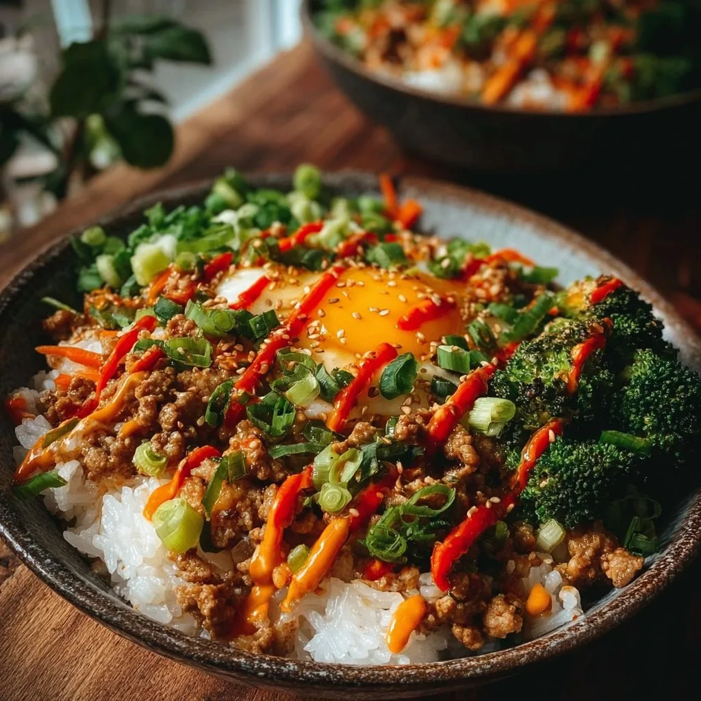 Bang Bang Ground Turkey Rice Bowls