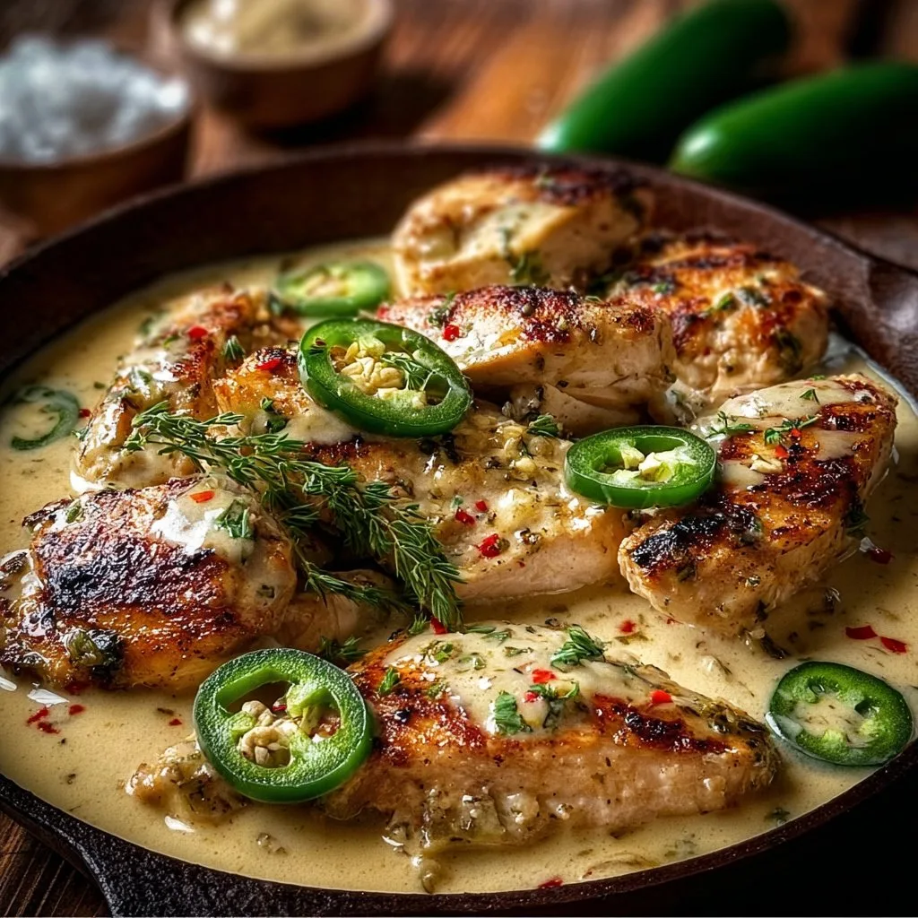 Spicy Jalapeno Chicken with Creamy Sauce
