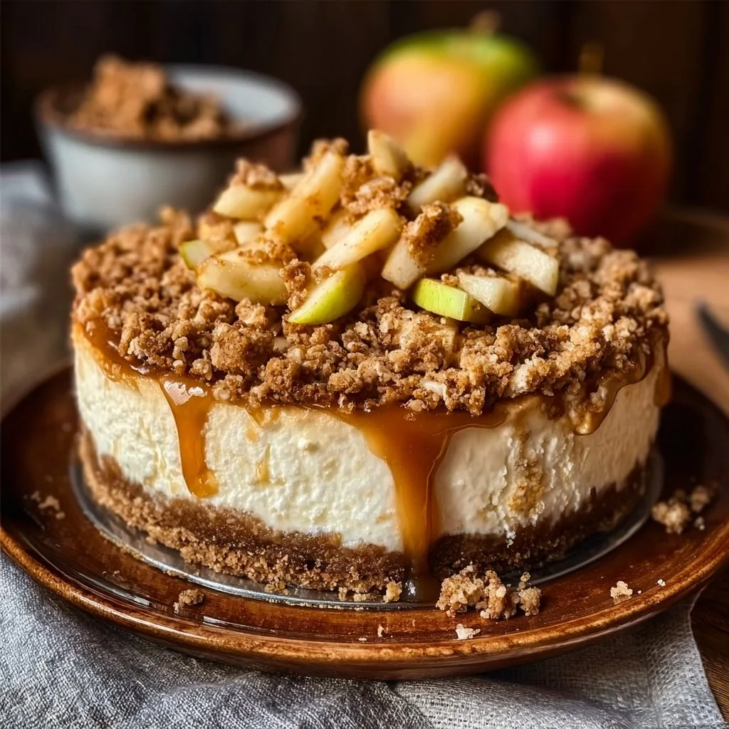 Indulge in This Irresistible Apple Crisp Cheesecake Recipe