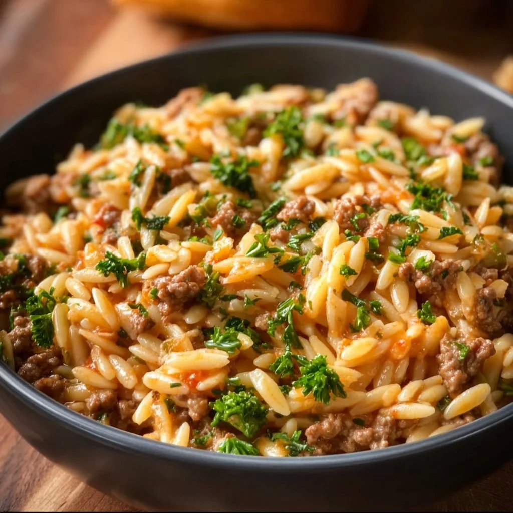 Quick Ground Turkey Orzo Recipe