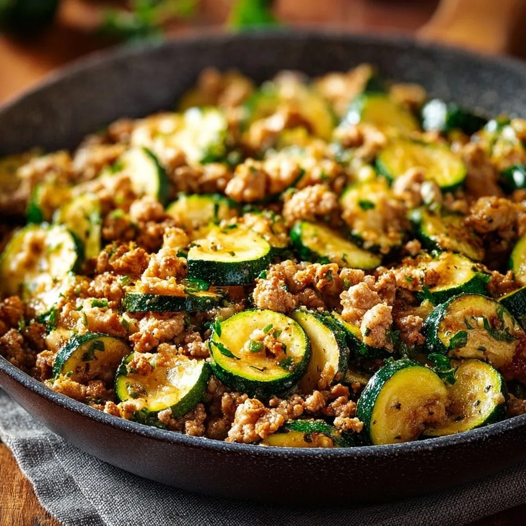 Ground Turkey and Zucchini Skillet