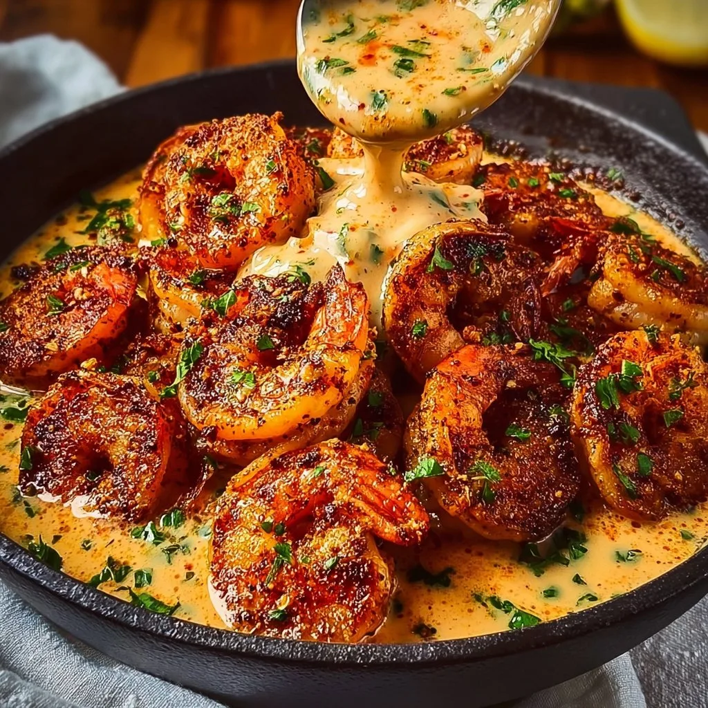 Crispy Cajun Shrimp with Creamy Sauce
