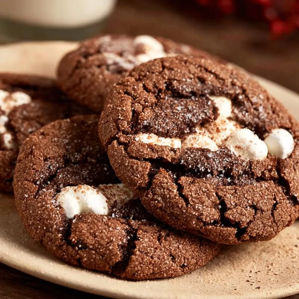 Hot Chocolate Cookies Recipe: Chewy Holiday Treat