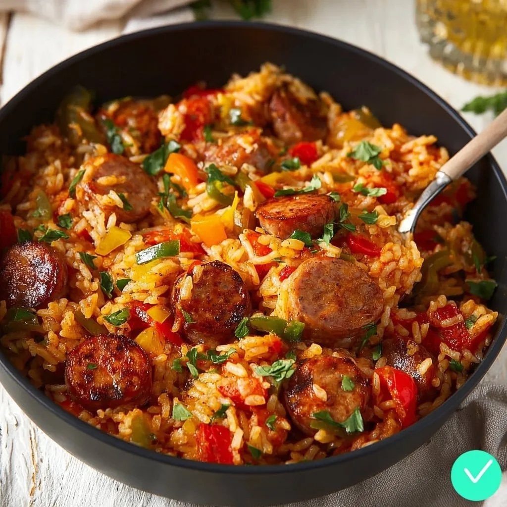 Cajun Sausage and Rice Skillet