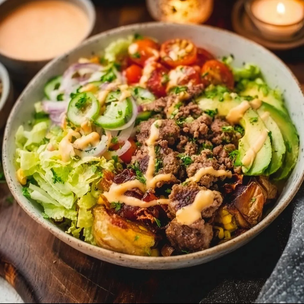 Loaded Burger Bowls