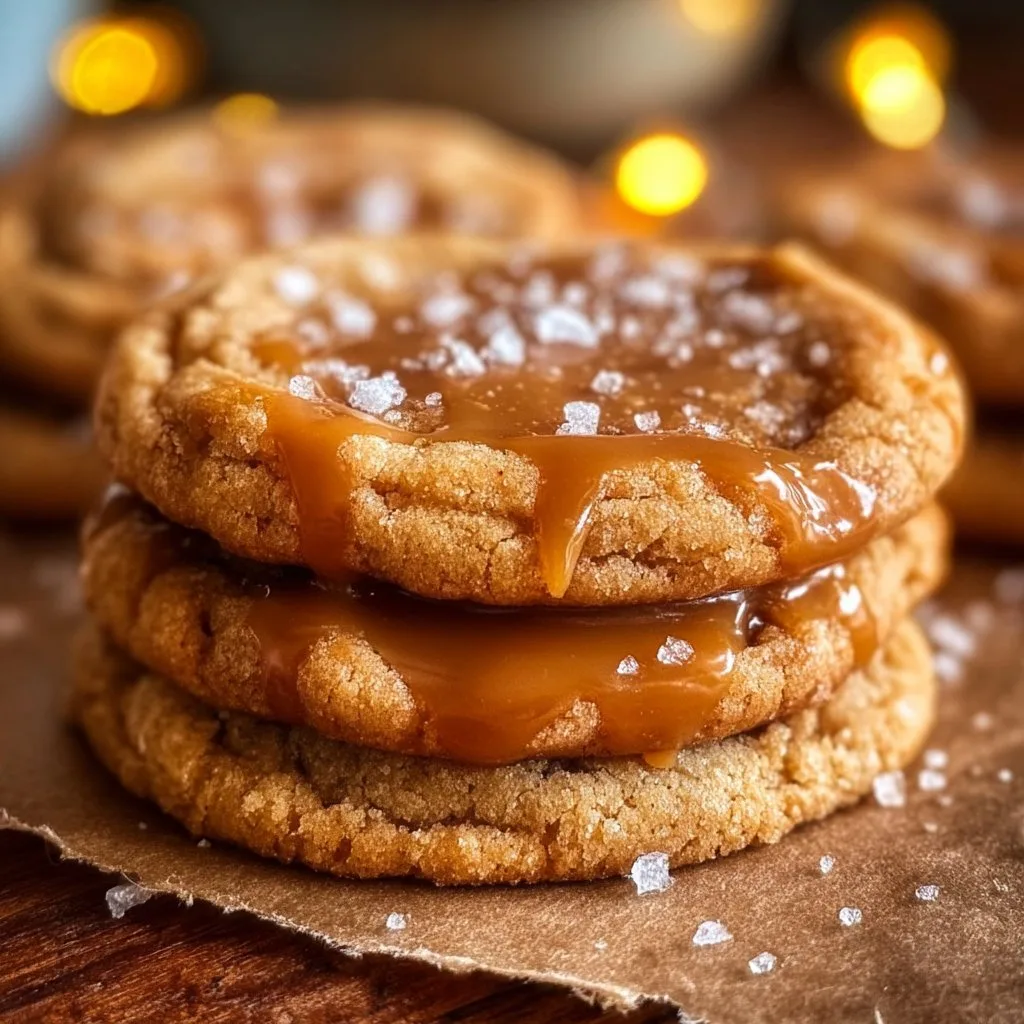 Irresistible Easy Salted Caramel Cookies