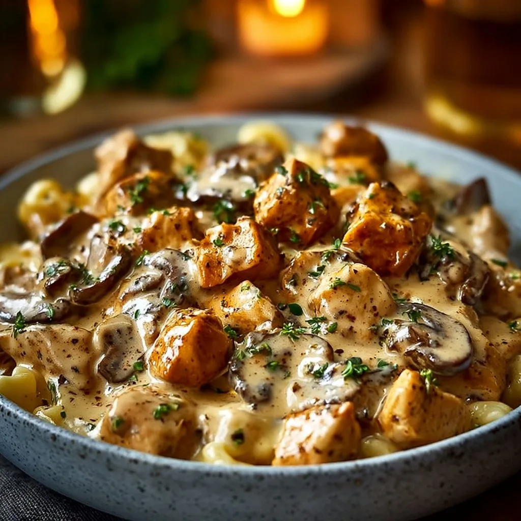 Chicken Mushroom Stroganoff