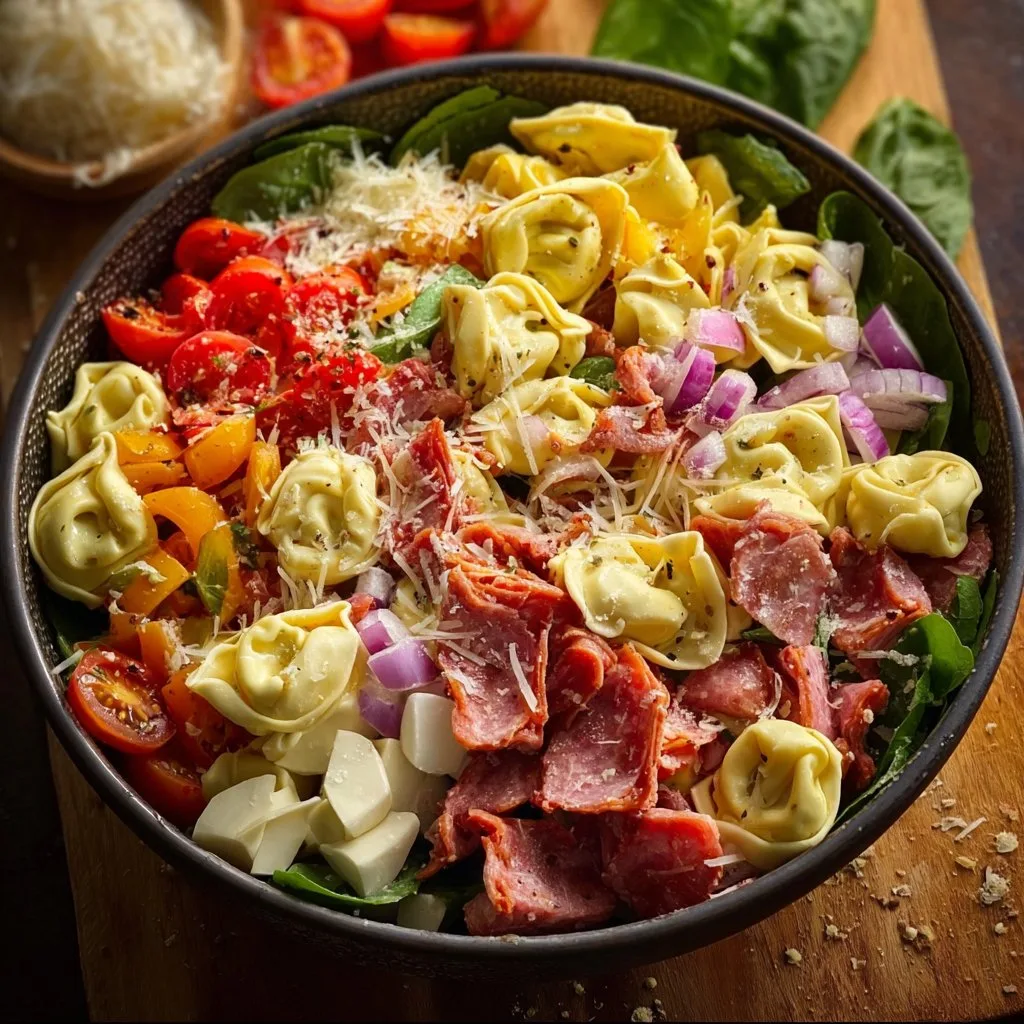 Italian Grinder Tortellini Salad