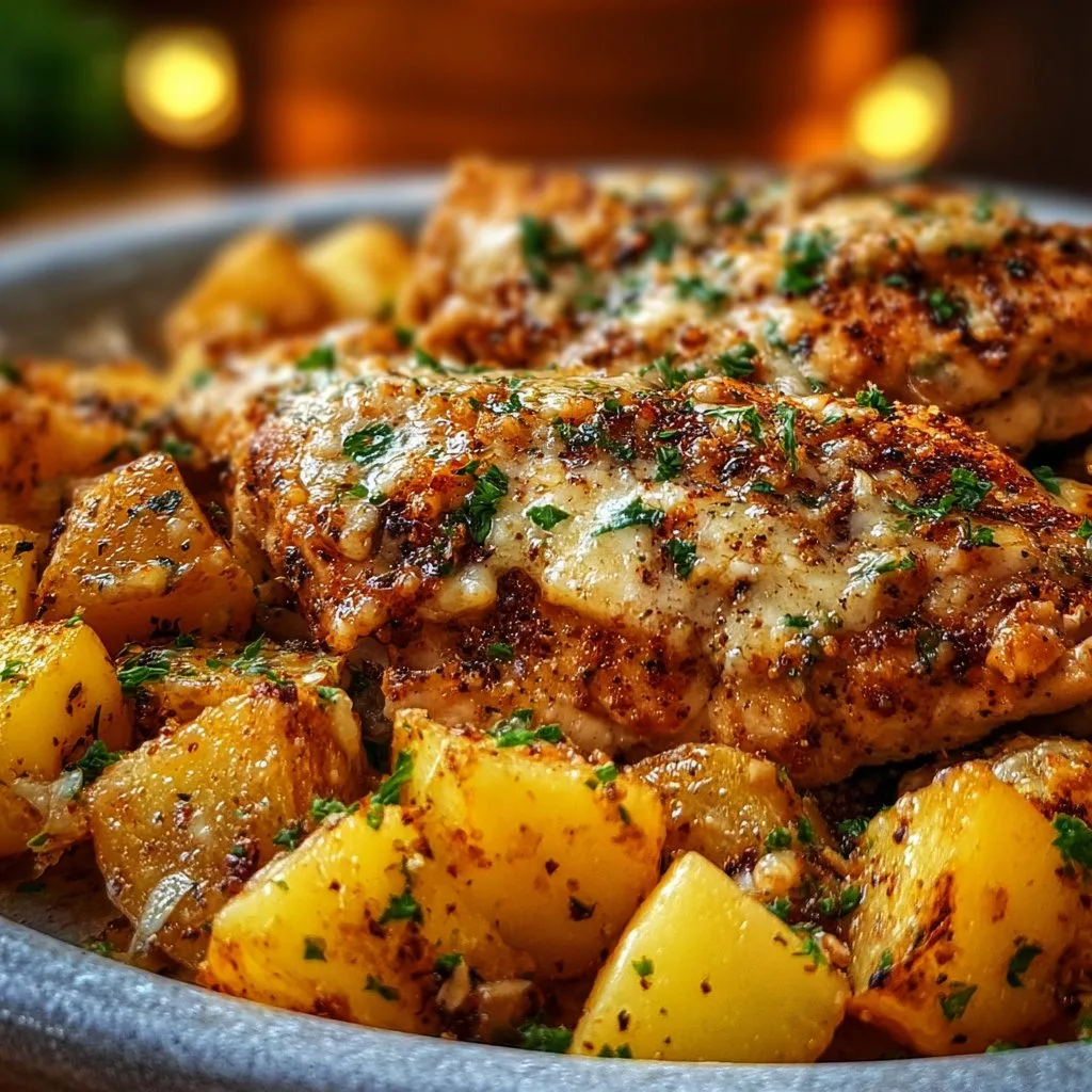 Garlic Parmesan Chicken and Potatoes