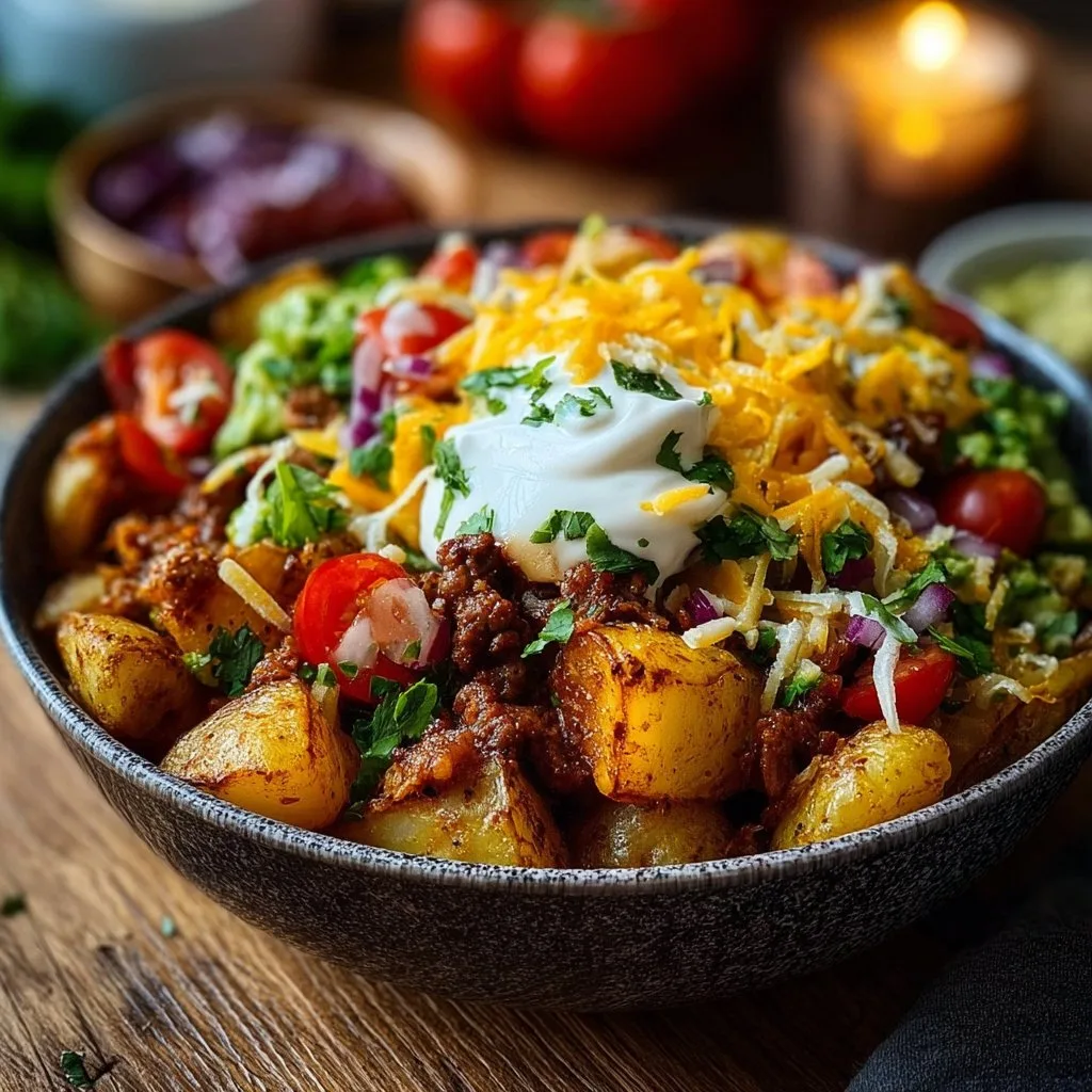 Loaded Potato Taco Bowl