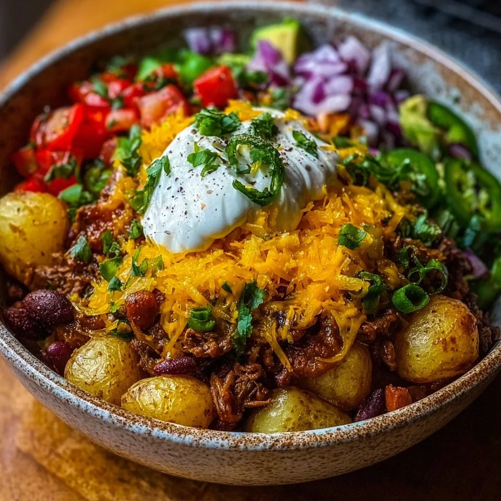 Loaded Potato Taco Bowl