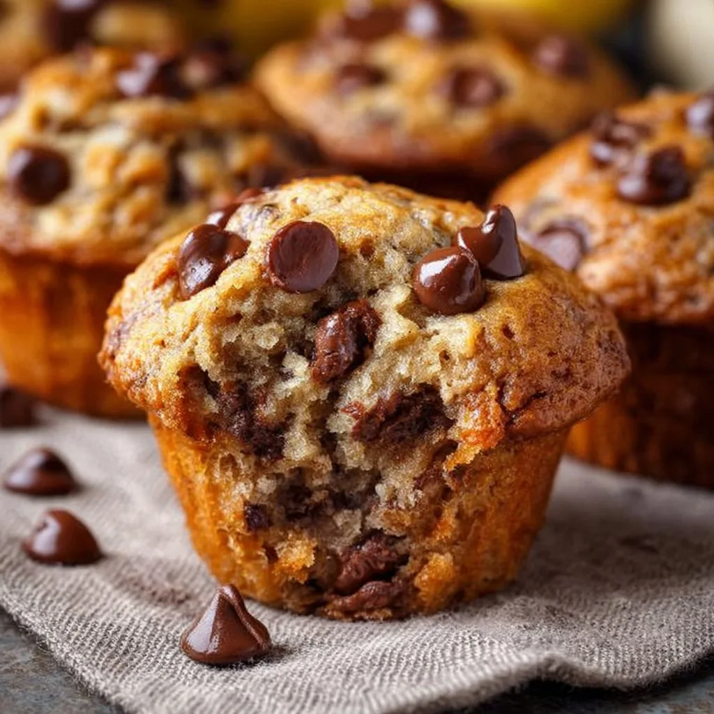 Banana Chocolate Chip Muffins