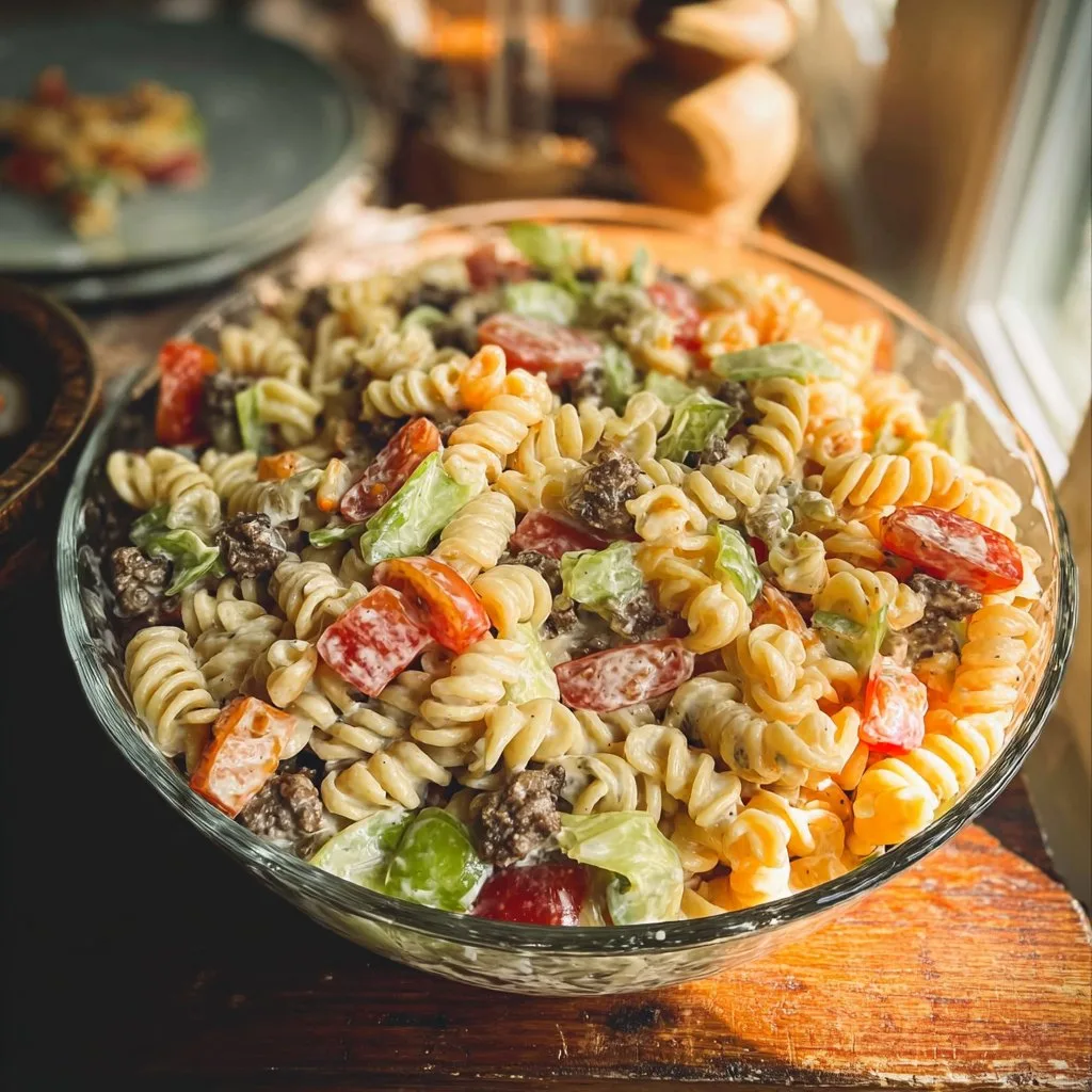 Big Mac Pasta Salad