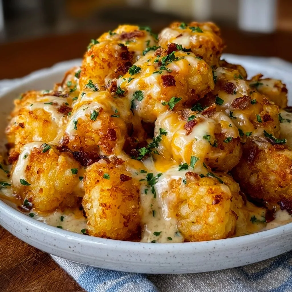 Cheddar Ranch Chicken Tater Tot Bake is a must-try!