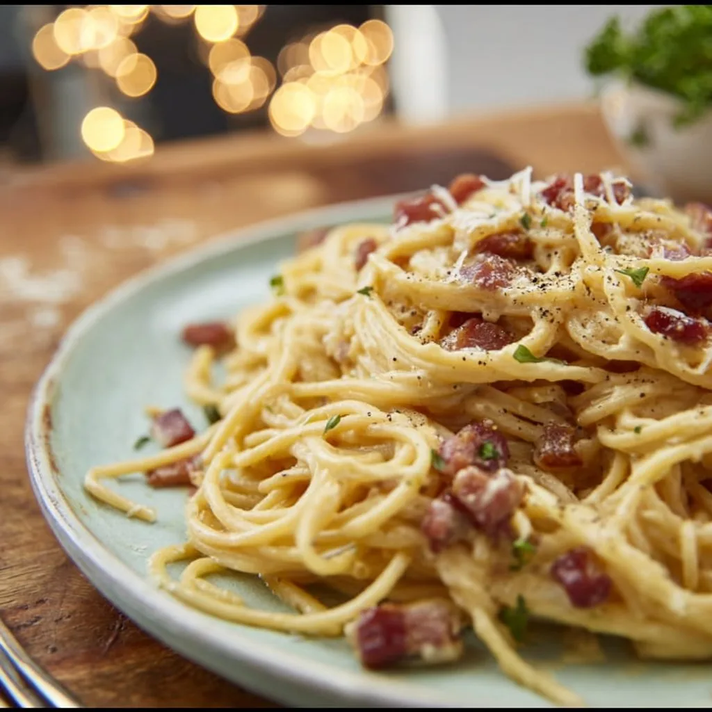 Healthy Dairy-Free Carbonara