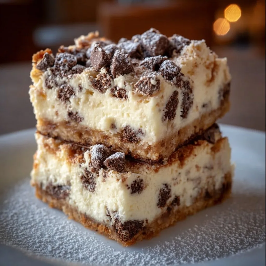 Cannoli Cheesecake Bars
