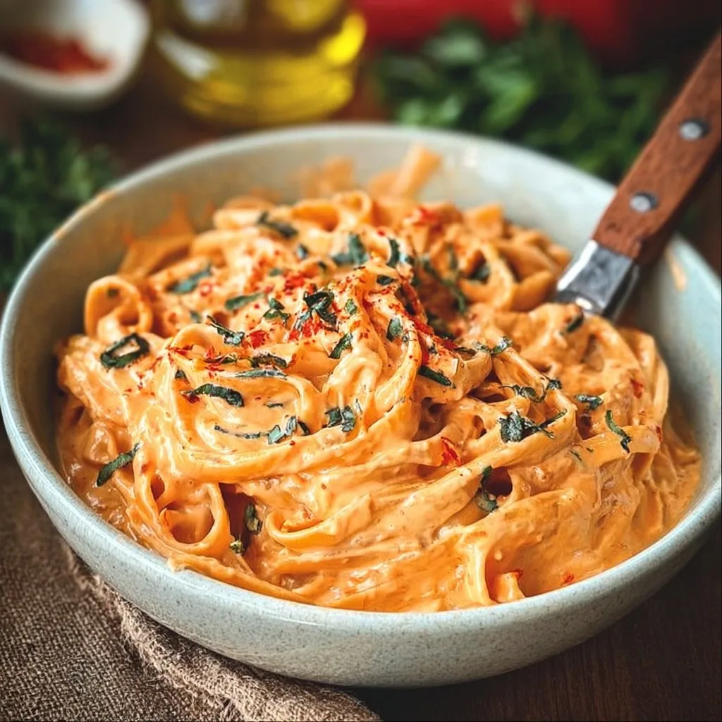 Creamy Red Pepper Alfredo Sauce