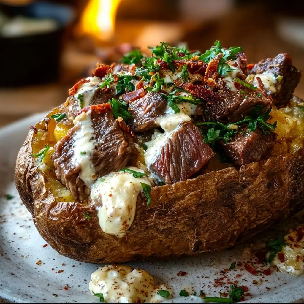 Loaded Steak Potato