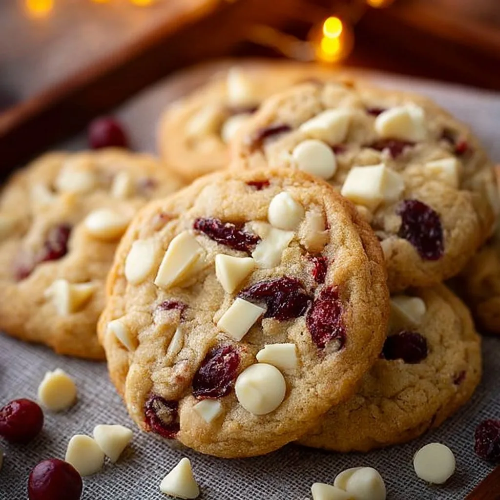 White Chocolate Cranberry Cookies