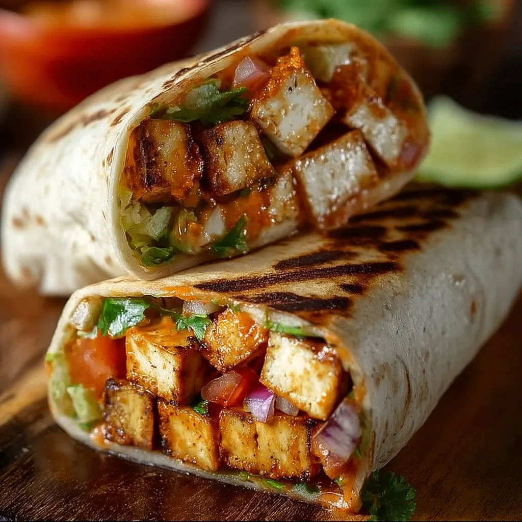 Buffalo Tofu Wrap