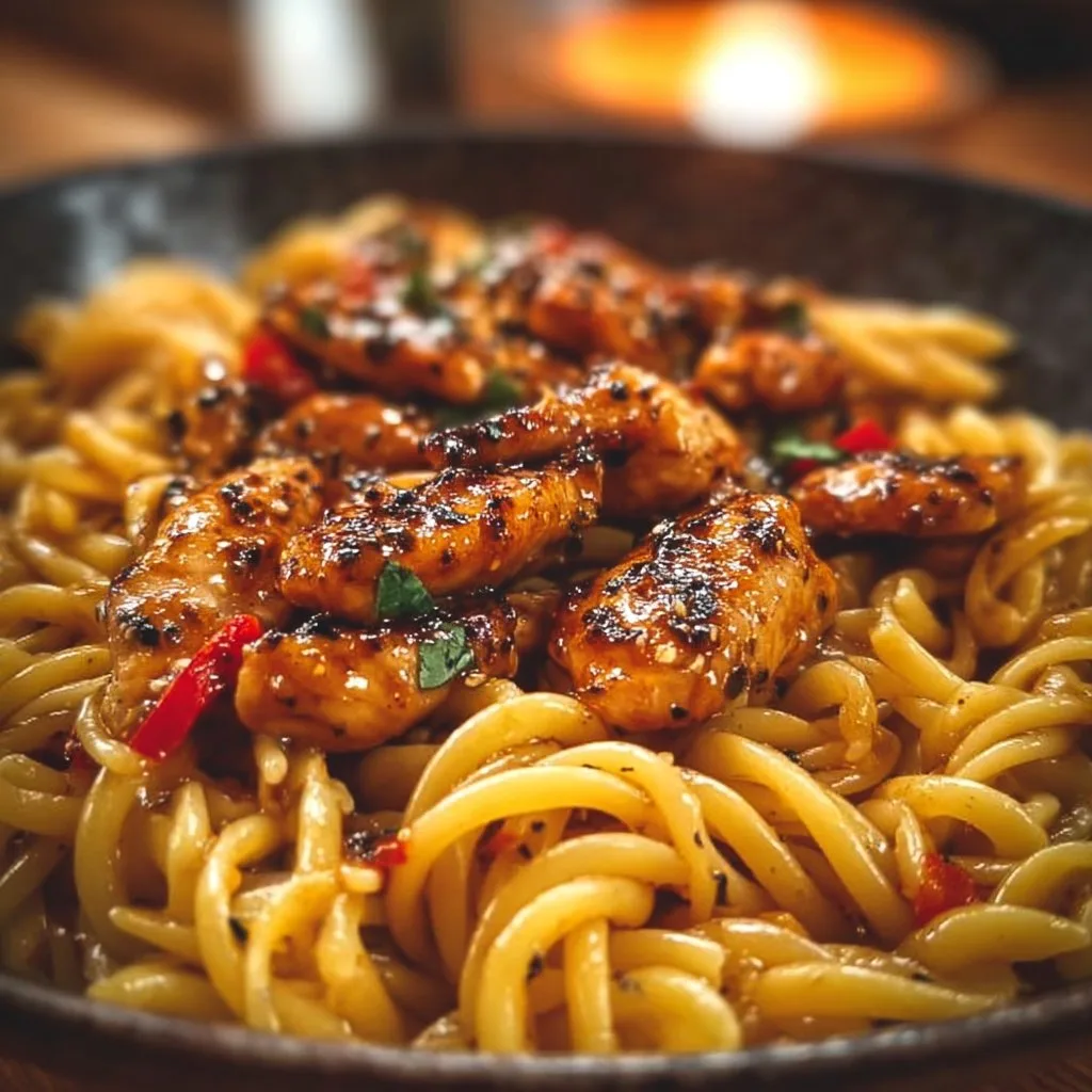Honey Pepper Chicken Pasta