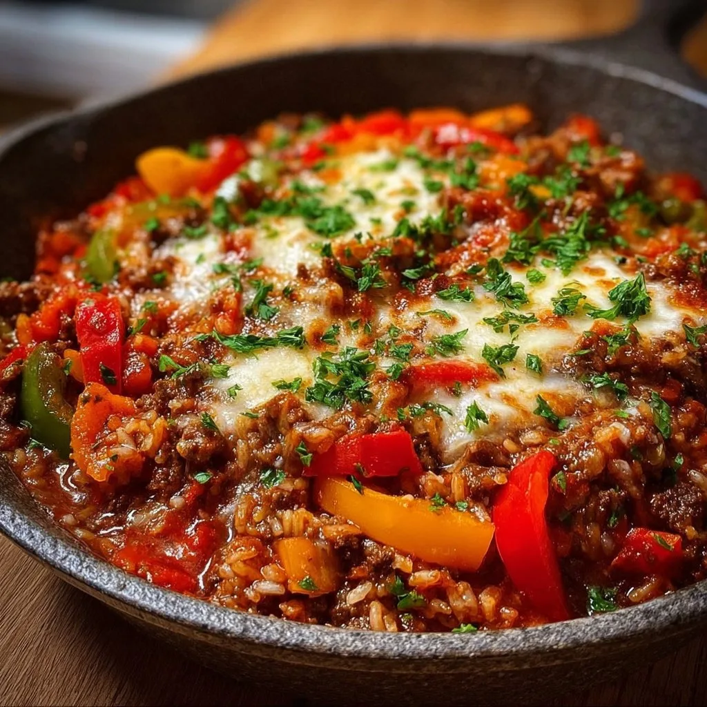 Unstuffed Pepper Skillet